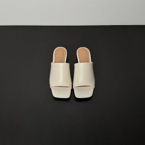 Women's Comfortable Flat Open-Toe Slide Sandals - Breathable Summer Half-Slippers for Casual Outdoor Wear, Simple and Stylish
