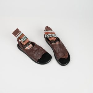 Women's Comfortable Leather Flat Casual Sandals - Thick-Soled Open-Toe Beach Shoes for Summer Vacation Travel
