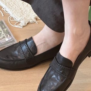 Women's Cowhide Loafers - Genuine Leather Flats with Soft Sole, Comfortable Casual Style for Spring and Summer 2025