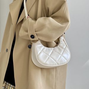 Women's Crescent Underarm Bag - Exquisite Embroidered Design, Korean Style, Spring/Summer 2025, Niche Fashion Small Bag