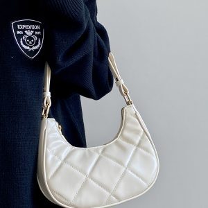 Women's Crescent Underarm Bag - Exquisite Embroidered Design, Korean Style, Spring/Summer 2025, Niche Fashion Small Bag