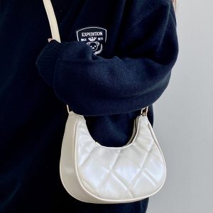Women's Crescent Underarm Bag - Exquisite Embroidered Design, Korean Style, Spring/Summer 2025, Niche Fashion Small Bag