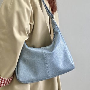 Women's Denim Tote Bag - Versatile Large Capacity Crossbody Shoulder Bag for Everyday Style