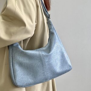 Women's Denim Tote Bag - Versatile Large Capacity Crossbody Shoulder Bag for Everyday Style