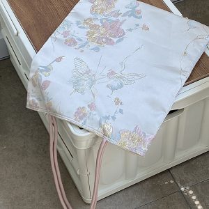 Women's Embroidered Canvas Tote Bag – Chinese Style National Wind Design, Shoulder Handbag for 2025 Fashion