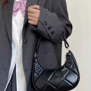 Women's Embroidered Crescent Bag - Versatile Underarm Tote for Spring/Summer 2025 - Niche Design Small Shoulder Bag