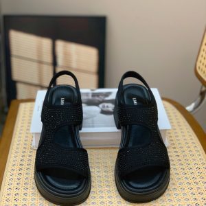 Women's European Station Roman Sandals - 2025 Summer Retro Thick-Soled Lightweight Diamond Design, Versatile Fashion Footwear