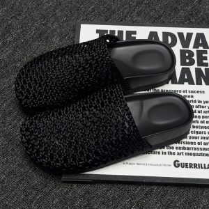 Women's European-Style Woven Hollow-Out Sandals - Summer Slip-On Closed-Toe Mesh Shoes with Thick Sole