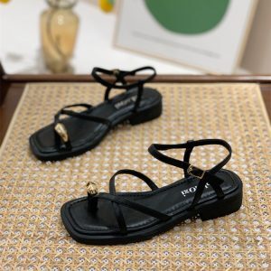 Women's Fairy Style Flat Soft Sole Beach Sandals 2025 - Trendy Roman Sandals Perfect for Summer Skirts - Y2K Inspired Fashion
