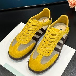 Women's Flat Yellow Mesh Breathable Training Shoes - Casual Sports Sneakers for Summer 2025