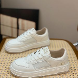 Women's Genuine Leather Mesh Hollow-Out White Casual Shoes - 2025 Summer Minimalist, Breathable, Versatile Footwear for Effortless Style