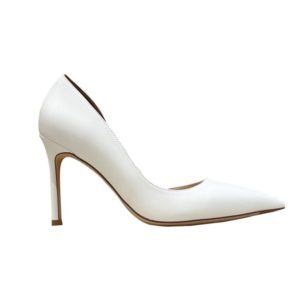 Women's Genuine Leather Pointed Toe Side Cutout High Heel Stiletto Shoes - 2025 Spring Autumn Fashion