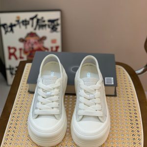 Women's Genuine Leather Two-Way Slip-On Board Shoes - Spring 2025 Casual Thick-Soled Fashion Sneakers in White