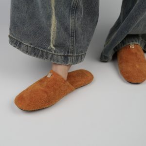 Women’s Green Open-Toe Slippers - Casual Flat Genuine Leather Half-Sandals for Summer Vacation Fashion