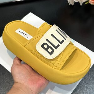 Women’s Height Increasing Slide Sandals - 2025 Summer Thick-Soled Canvas Casual Slippers for Comfort and Style