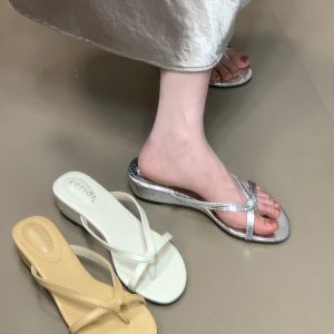 Women's High-End French Style Beach Sandals - 2025 Ocean One Summer Flip-Flops for Effortless Chic