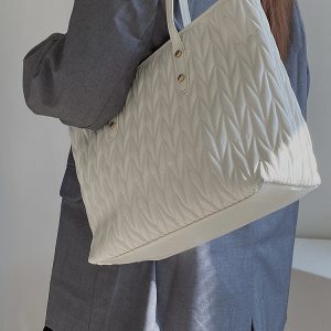 Women's High-End Large Capacity Commuter Tote Bag - Spring/Summer Niche Design Handbag for 2025 Fashion