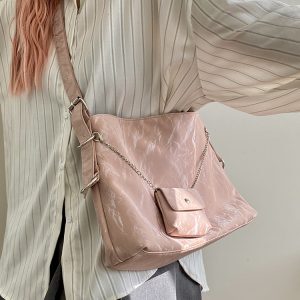Women's Large Capacity Chain Tote Bag - Spring Summer 2025 Niche Design Shoulder Crossbody Bag