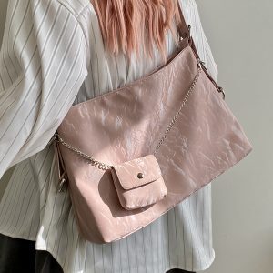 Women's Large Capacity Chain Tote Bag - Spring Summer 2025 Niche Design Shoulder Crossbody Bag