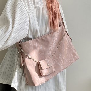 Women's Large Capacity Chain Tote Bag - Spring Summer 2025 Niche Design Shoulder Crossbody Bag