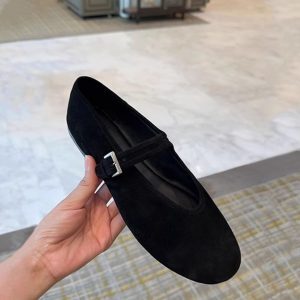 Women's Leather Mary Jane Shoes with Round Toe and Buckle Strap, Soft Sole, Cowhide for Spring/Summer 2025, Comfortable Classic Style