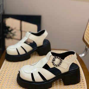 Women's Lightweight Woven Hollow Roman Sandals with Buckle Strap - 2025 Summer Casual Platform Shoes
