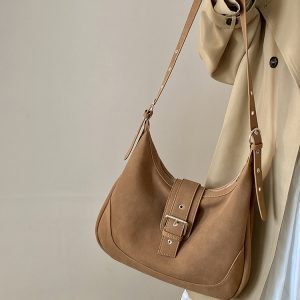 Women's Matte Retro Saddle Bag - Niche Design 2025, Versatile Shoulder Crossbody Bag for Commuting, Y2K Style