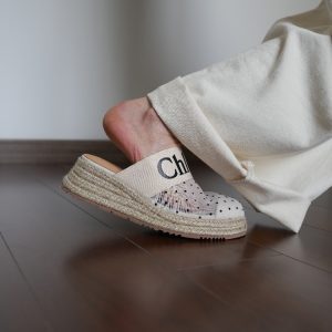 Women’s Mesh Toe Cap Slippers - Flat Thick-Soled, Height-Increasing, Simple Versatile Half-Drag Straw Woven Design