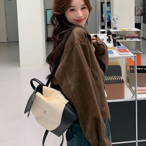 Women's Mila Short Suede Jacket - Vintage American Chic, Cool Leather Style for Spring and Autumn