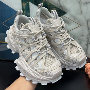 Women's Platform Thick-Soled Dad Shoes - Breathable Lace-Up Mesh Sneakers for Spring/Summer 2025 Casual Sports Trend
