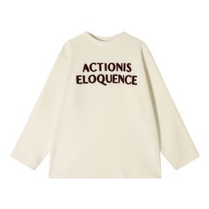 Women's Printed Fleece Round Neck Long Sleeve T-Shirt - Winter Korean Style Versatile Loose Warm Base Layer Top
