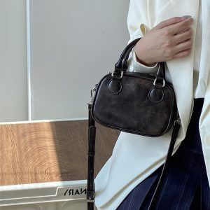 Women's Retro Casual Tote Bag - Small Square Crossbody Shoulder Bag for Spring/Summer 2025 - Niche Design
