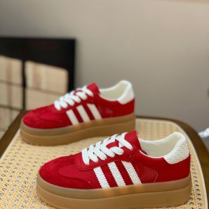Women's Retro Genuine Leather Lace-Up Training Shoes - 2025 Summer Color-Blocking Mesh Casual Sneakers, Versatile Breathable Style