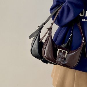 Women's Retro Korean Underarm Horn Bag - Spring Summer Small Crossbody Shoulder Bag 2025