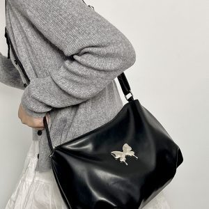 Women's Retro Large-Capacity Tote Bag - Versatile Crossbody & Shoulder Style for Commuting - 2025 Niche Design