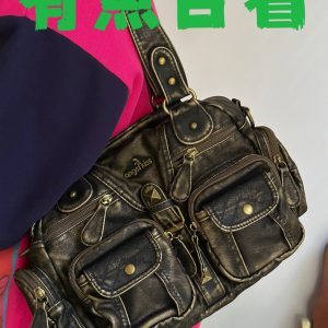 Women's Retro Shoulder Crossbody Bag - Casual Trendy Tote Handbag for Everyday Versatility