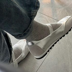 Women's Silver Ballet Mary Jane Flat Loafers - Sheepskin Casual Shoes in French Style, 2025 New Fashion