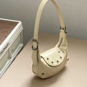 Women's Spring Summer Saddle Bag - Niche Design Underarm Crossbody Bag for a Trendy Dopamine Aesthetic