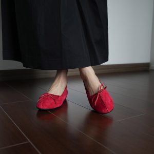Women’s Suede Round Toe Bow Flat Shoes - Simple & Comfortable Spring Style for All Seasons