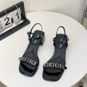 Women's Summer Fairy-Style Open-Toe Square-Toe Chunky-Heeled Roman Sandals with One-Word Buckle - Perfect for Skirts and 2025 Trends