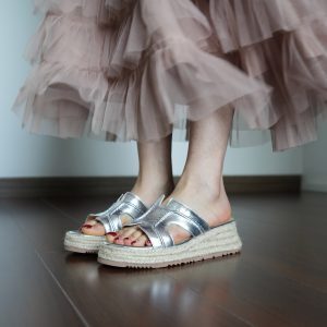 Women's Summer Open-Toe Slide Sandals - Thick-Soled Height-Increasing Straw Woven Fisherman Half-Slippers