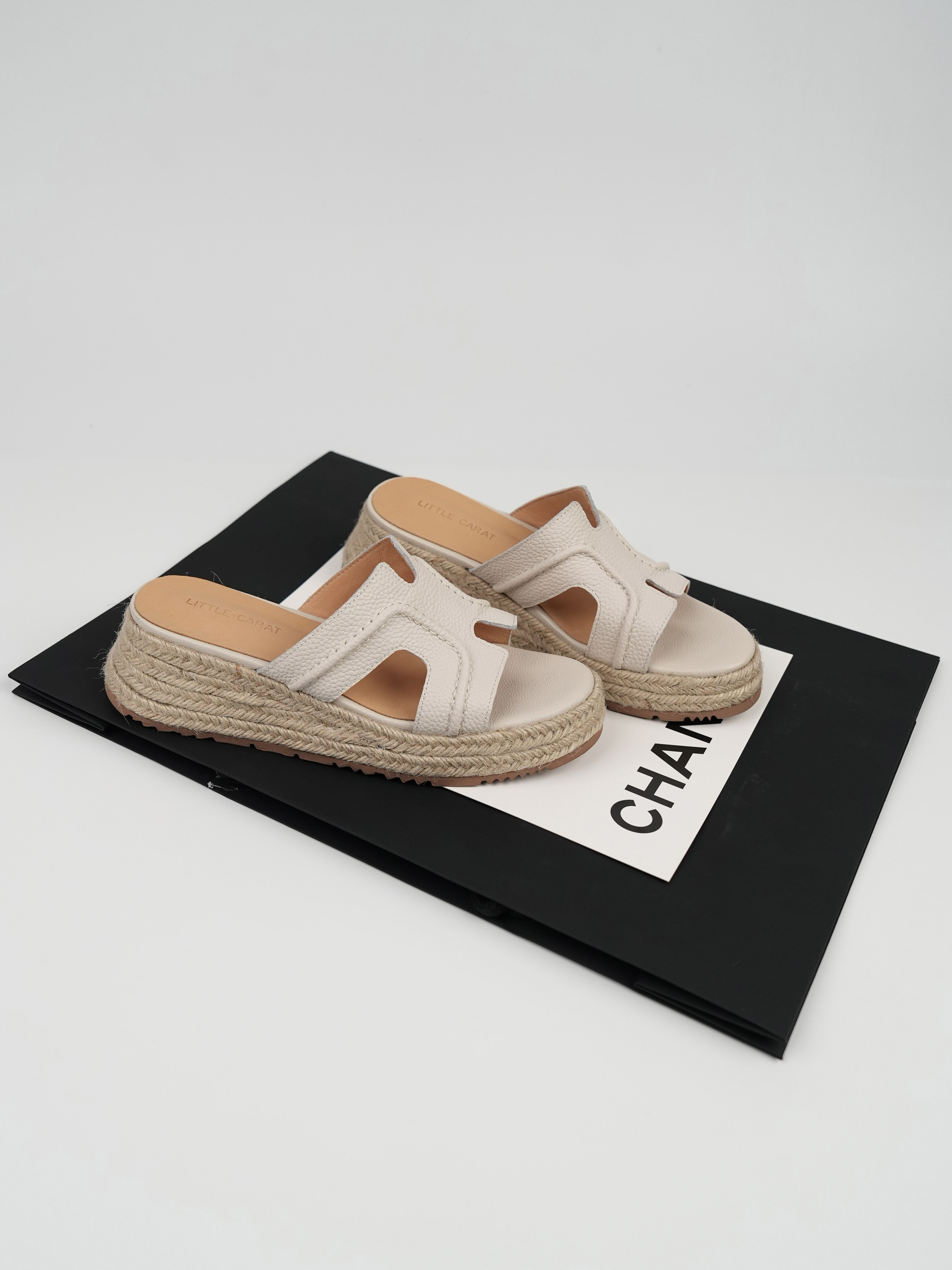 Women's Summer Open-Toe Slide Sandals - Thick-Soled Height-Increasing Straw Woven Fisherman Half-Slippers