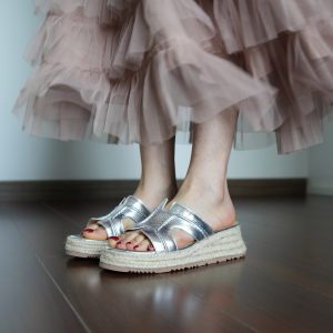 Women's Summer Open-Toe Slide Sandals - Thick-Soled Height-Increasing Straw Woven Fisherman Half-Slippers