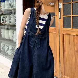 Women's Summer Wide-Leg Shorts with Dopamine Cowboy Suspenders - Loose, Lazy College Style, Trendy 2025 Fashion