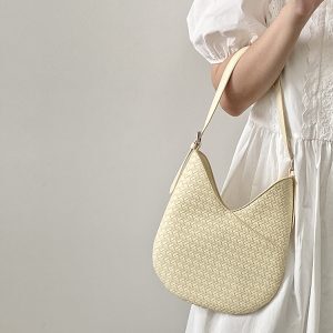 Women's Woven Hand-Held Underarm Bag - High-End Feel Spring/Summer Crossbody Bag for 2025 - Trendy Niche Design