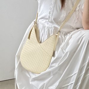 Women's Woven Hand-Held Underarm Bag - High-End Feel Spring/Summer Crossbody Bag for 2025 - Trendy Niche Design
