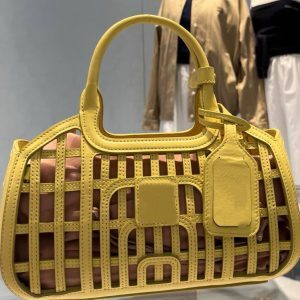Woven Hollow Vegetable Basket Bag - Versatile Commuter Shoulder Tote for Women, Trendy Niche Design for 2025 Fashion