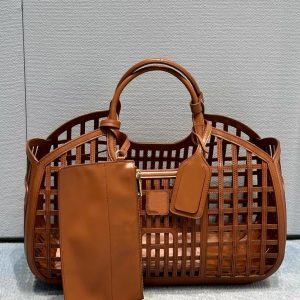 Woven Hollow Vegetable Basket Bag - Versatile Commuter Shoulder Tote for Women, Trendy Niche Design for 2025 Fashion