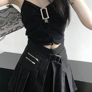 Y2K Abijazz Dance Top and Short Skirt Set for Women's Nightclub and Party Performance Outfit