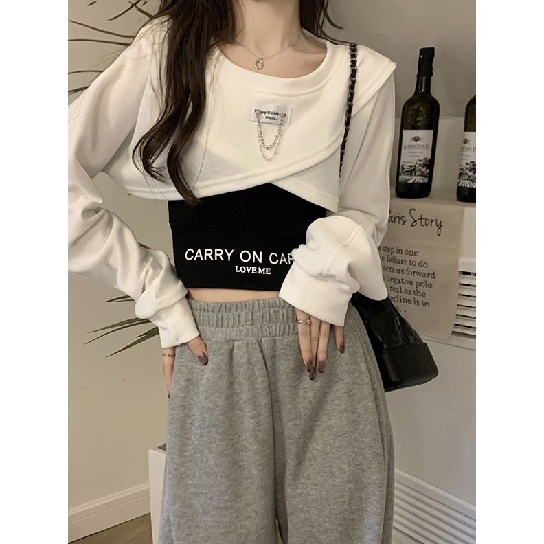 Y2K Aesthetic Jazz Dance Short Top Women's Two-Piece Outfit for Music Festivals - Trendy and Stylish Fashion Statement